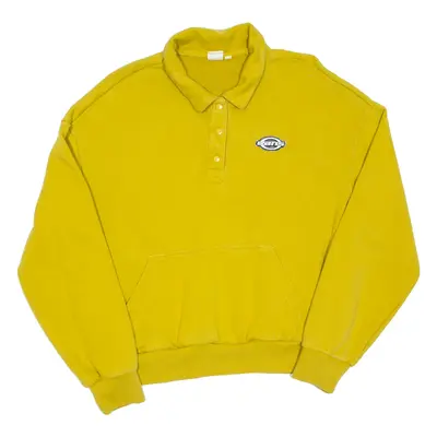 VANS Mens Sweatshirt Green Collared M