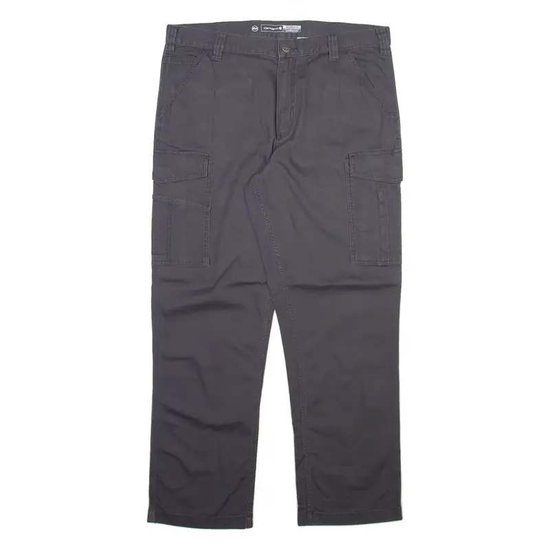 CARHARTT Cargo Mens Trousers Grey Relaxed Straight W38 L31