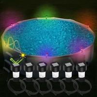 Solar Powered Pool Light, RGB Color Changing Solar Pool Light, Outdoor Swimming Pool Light, Garden Supplies for Ground Swimmi...