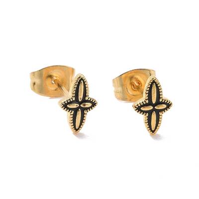 Enamel Star Stud Earrings with 316L Surgical Stainless Steel Pins