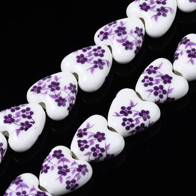 Handmade Porcelain Ceramic Beads Strands