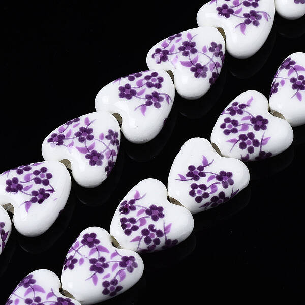 Handmade Porcelain Ceramic Beads Strands