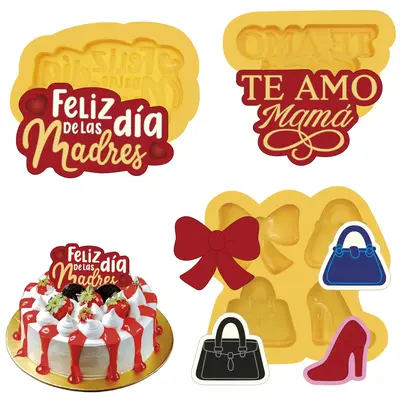 ToniCrafter -Set 3 Mothers day silicone Mold