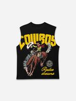 Cowboy Rodeo Dreams Print Graphic Tank Top Sleeveless Casual