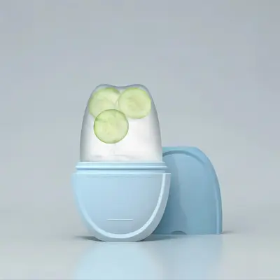 Portable Ice Mask, Silicone Mask, Soothing Face Massage Ice Compress, Spring Facial Skin Care Tool for Women & Men, Skincare ...