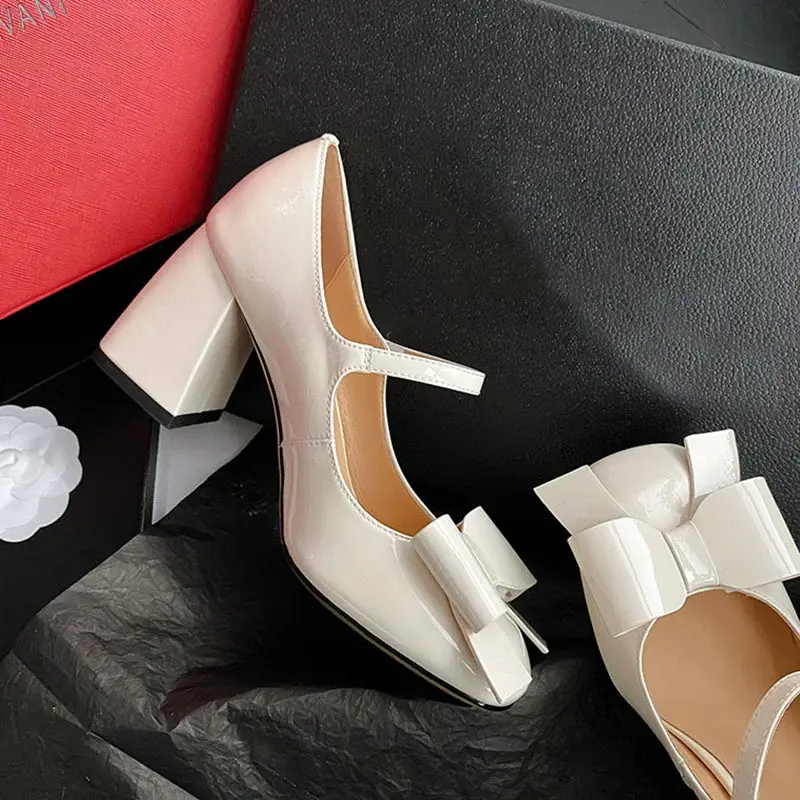 CHIKO Caleigh Square Toe Block Heels Mary Jane Shoes