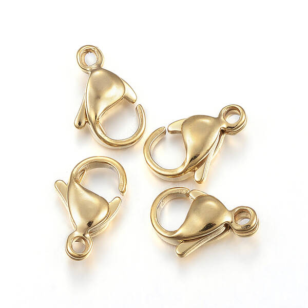 Ion Plating(IP) 304 Stainless Steel Lobster Claw Clasps