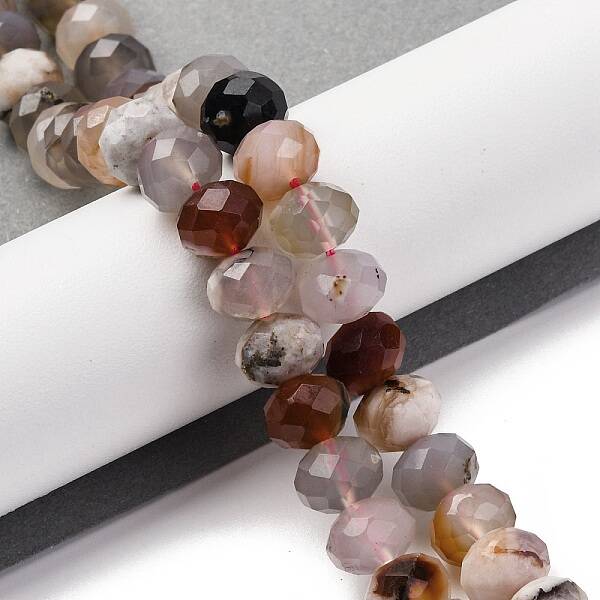 Natural Cherry Blossom Agate Beads Strands