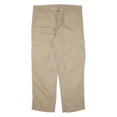 CARHARTT Cargo Workwear Mens Trousers Beige Regular Straight W40 L32