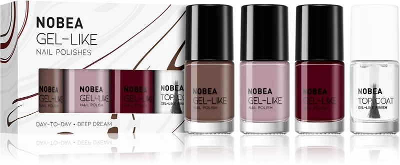NOBEA Day-to-Day Deep Dream Nail Polish Set Nude mood