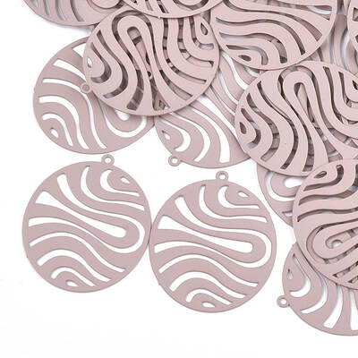 430 Stainless Steel Filigree Pendants