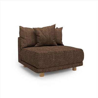 Oslo Sectional Armless Piece (Bourbon Boucle)