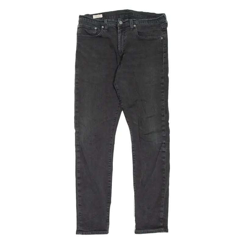 LEVI'S 512 BIG E Mens Jeans Black Slim Tapered W34 L32