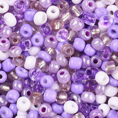 Opaque & Transparent Inside Colours Glass Seed Beads