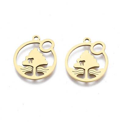 Ion Plating(IP) 201 Stainless Steel Pendants