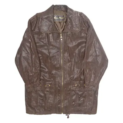 GIN ALEUTI Mens Jacket Brown L