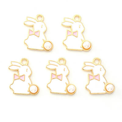 Light Gold Plated Alloy Enamel Pendants