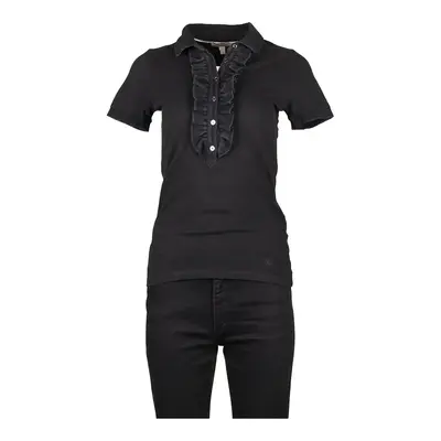 Burberry London Polo Shirt - Small Black Cotton