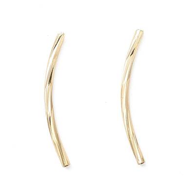 Rack Plating Brass Tube Beads