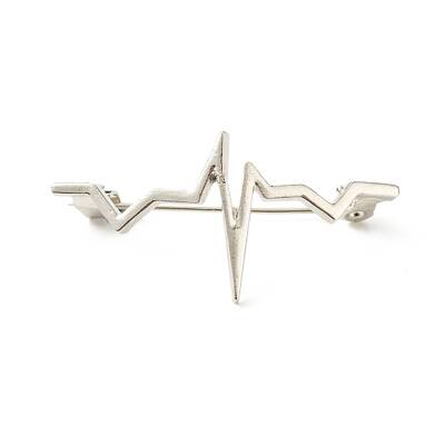 Simple Heartbeat Brooch