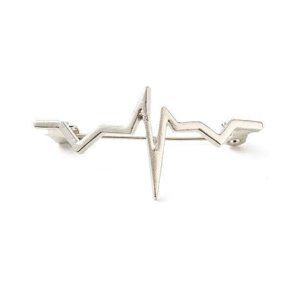 Simple Heartbeat Brooch