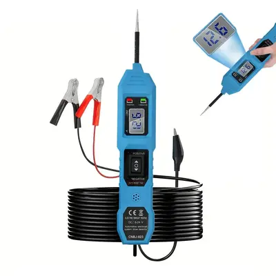 Portable Car Fuse Tester, ABS Digital Circuit Tester, Bidirectional Circuit Tester, Car Inspection Tools for Car, Truck, M...