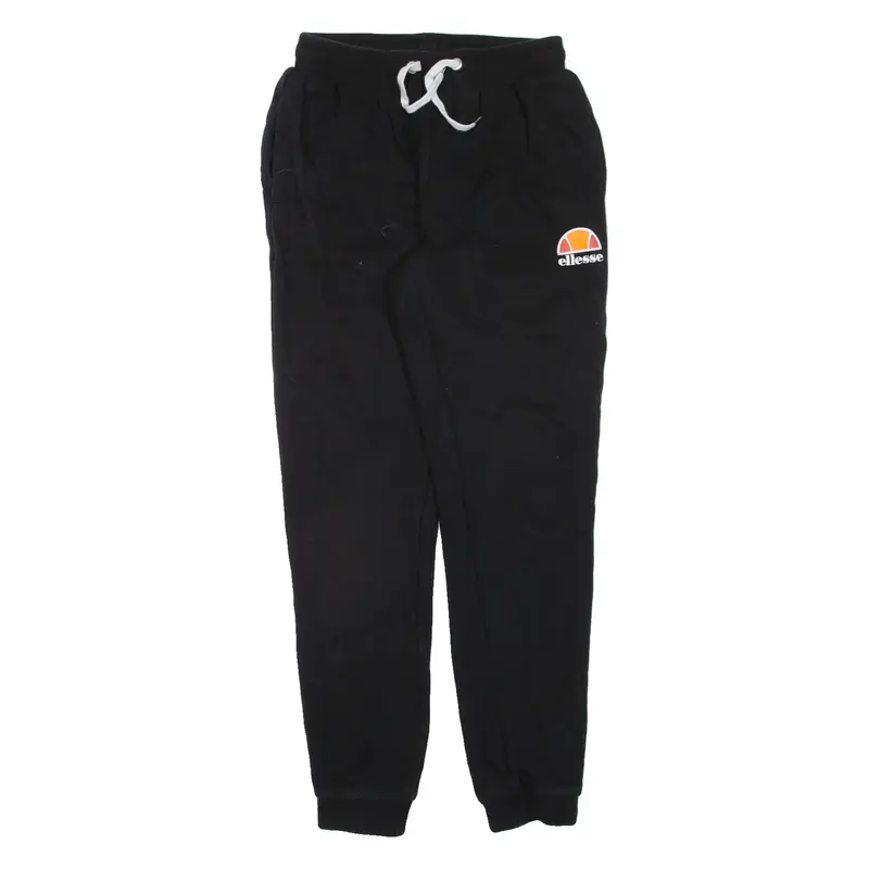 ELLESSE Mens Joggers Black Tapered S W26 L28