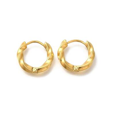 Ion Plating(IP) 304 Stainless Steel Hoop Earrings