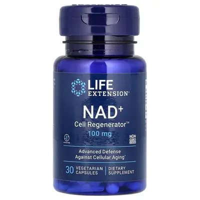 Life Extension NAD+ Cell Regenerator, 100 mg, 30 Vegetarian Capsules