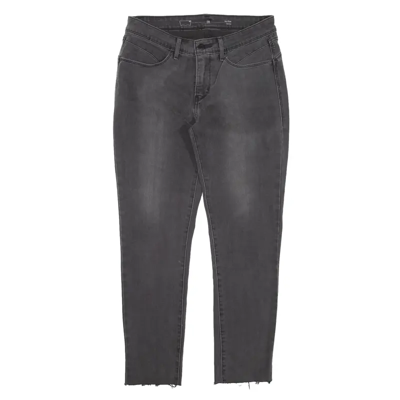 LEVI'S Mid Rise Jeans Grey Denim Slim Skinny Womens W28 L27