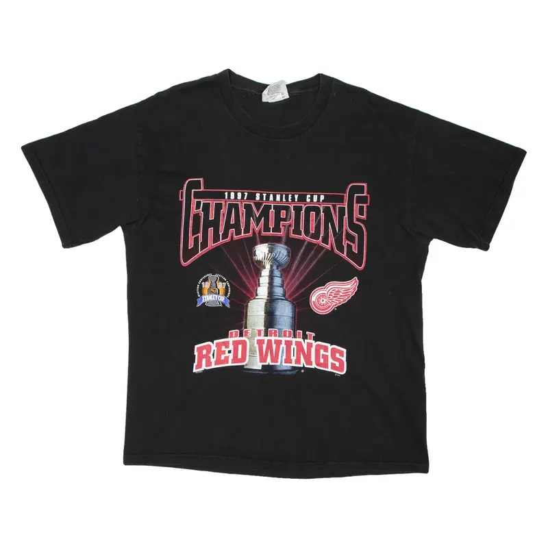 LEE SPORTS 1997 Stanley Cup Champions Mens T-Shirt Black USA L