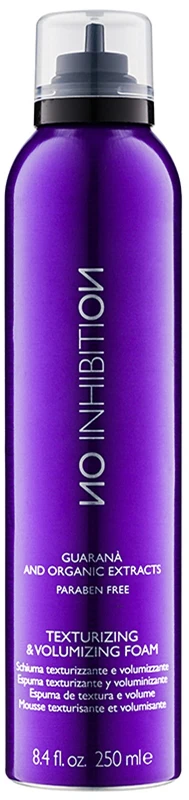 No Inhibition Guarana and organic extracts Texturizing & Volumizing hair foam 250 ml