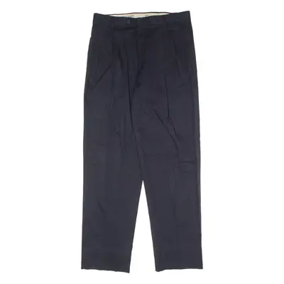 PAUL & SHARK Golf Pleated Mens Trousers Blue Regular Straight W36 L34