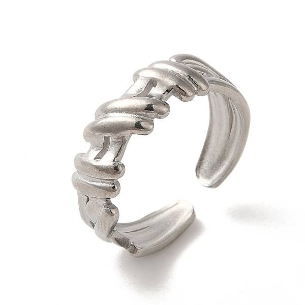 Non-Tarnish 304 Stainless Steel Open Cuff Ring