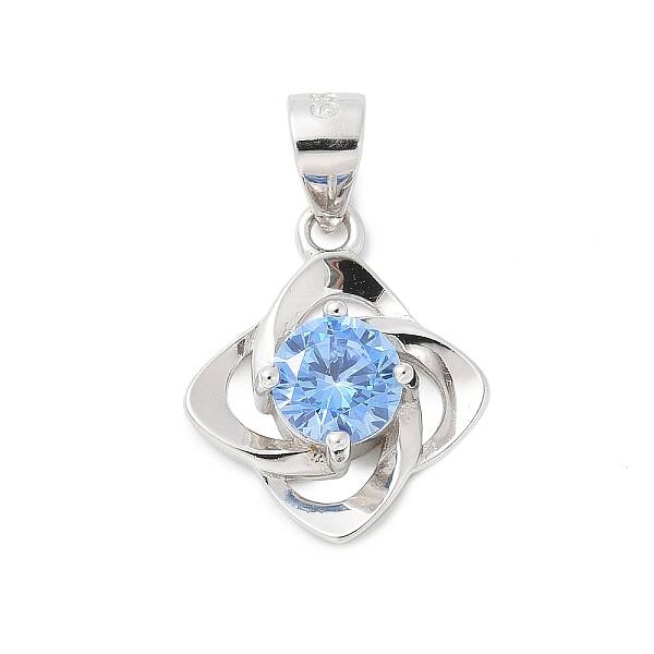 Fine Silver Cubic Zirconia Pendants