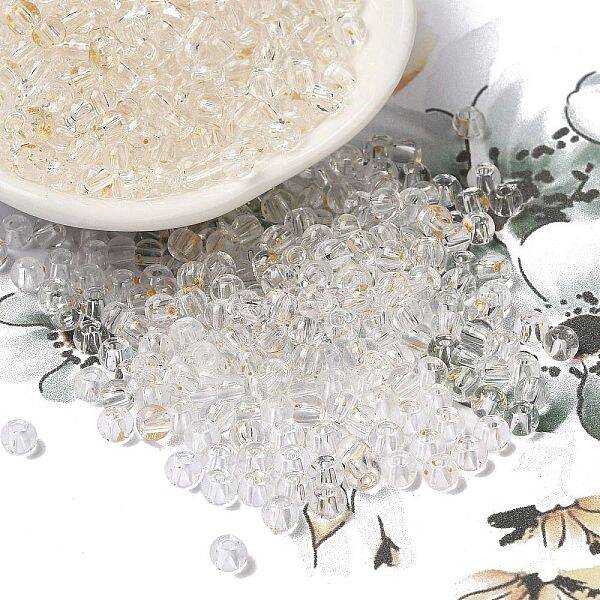 Transparent Colours Glass Round Beads