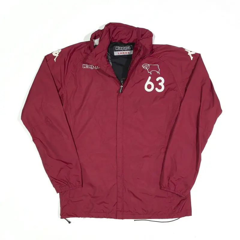 KAPPA Derby Fc Rain Jacket Maroon Mens L