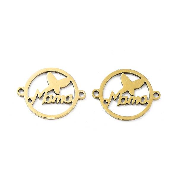 Ion Plating(IP) 201 Stainless Steel Connector Charms