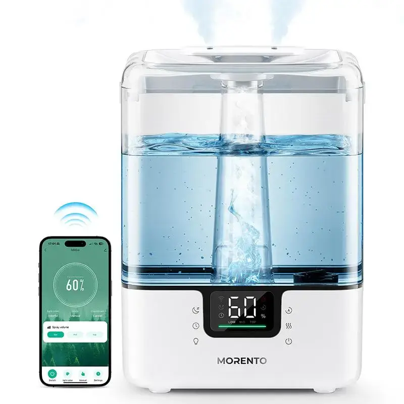 MORENTO 2-in-1 Air Purifier&Humidifier For Home and Office. 4.5L&6L Top Fill Humidifiers for Large Room, Essential Oil Diffus...