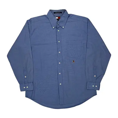 Tommy Hilfiger Shirt - Large Blue Cotton