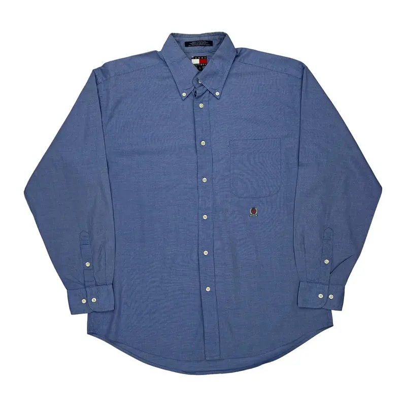Tommy Hilfiger Shirt - Large Blue Cotton