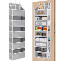 Over The Door Organizer Storage-5-Tier Hanging Organizer with 5 Large Pockets, Anti-Tilt Design, 44 lb Capacity for Bedroom, ...