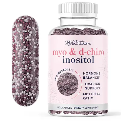 Myo-Inositol & D-Chiro Inositol for Women | Microbeadlet Technology to Regulate Menstrual Cycle & Support Ovarian Health | 12...