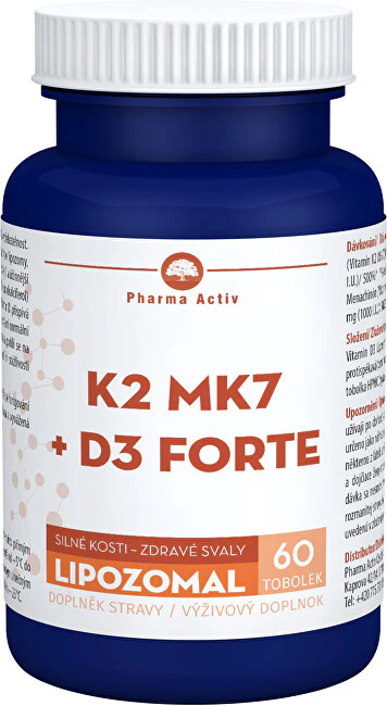Pharma Activ Liposomiale K2 Mk7 + D3 Forte 60 Capsule