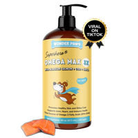 Wonder Paws Omega Max 3X Fish Oil for Dogs - Triple Source with Alaskan Salmon, Cod, and Krill Oil for Coat, Joints & Immune ...
