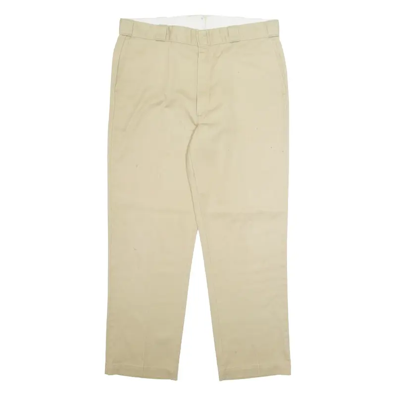 DICKIES Chino Workwear Mens Trousers Beige Regular Straight W38 L32