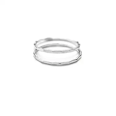 Ruth Hammered Stackable Ring | Material: Gold Filled | Size: 10.5