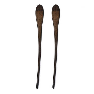 Vintage Schima Wood Hair Sticks Findings