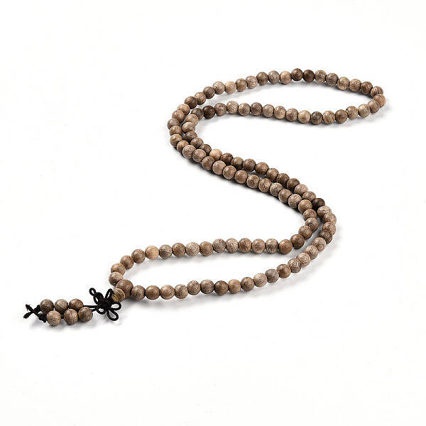 Wrap Style Buddhist Jewelry Camphorwood Round Beaded Bracelets or Necklaces