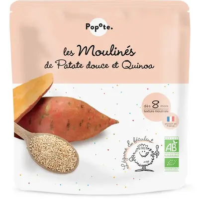 Popote Les Moulinés of Sweet Potatoes and Quinoa 8 Months Organic 180 gr